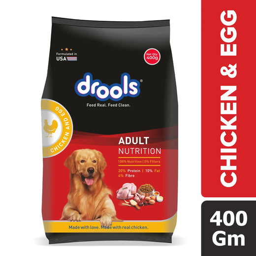 Drools Chicken and Egg Adult Dog Food – 400g