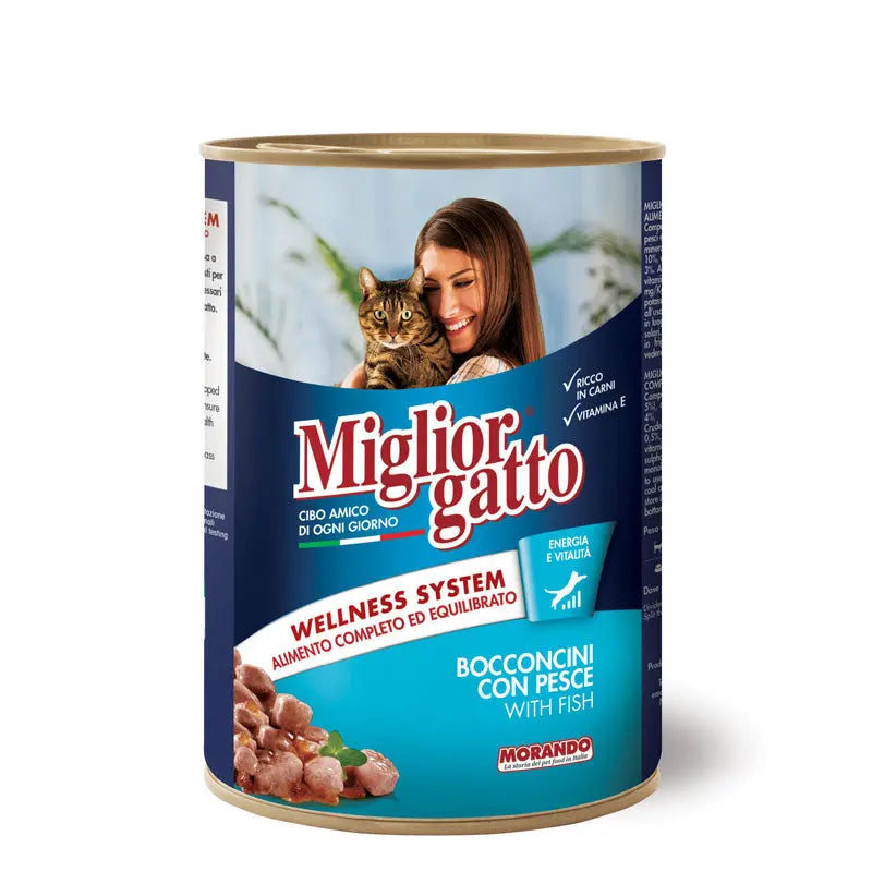 Migliorgatto Chunks with Fish – 405 g