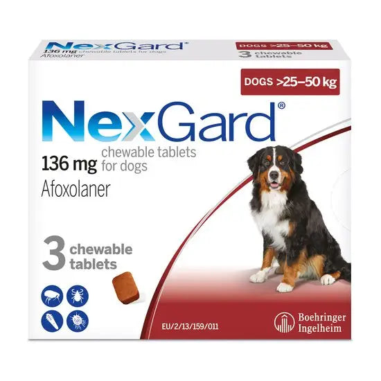 NexGard Chew for Extra Large Dogs 25–50 kg (1 Chew)
