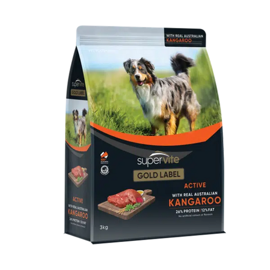 Supervite Gold Label Active Kangaroo 3kg