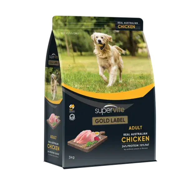 Supervite Gold Label Adult Dog Chicken Dry Dog Food – 3kg