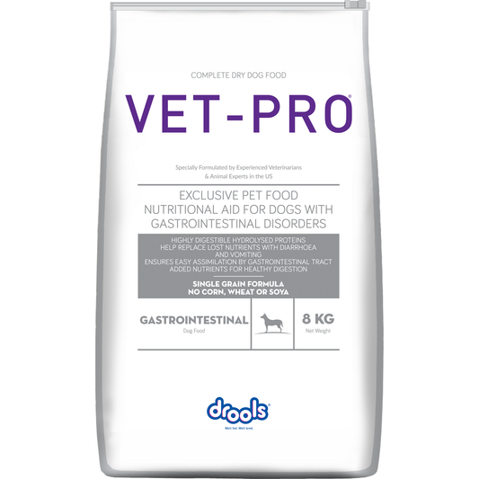 VET-PRO Gastrointestinal Dry Dog Food 8kg – front of pack