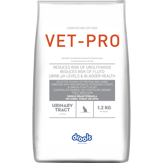 VET-PRO Urinary Tract Dry Cat Food 1.2kg – front of pack