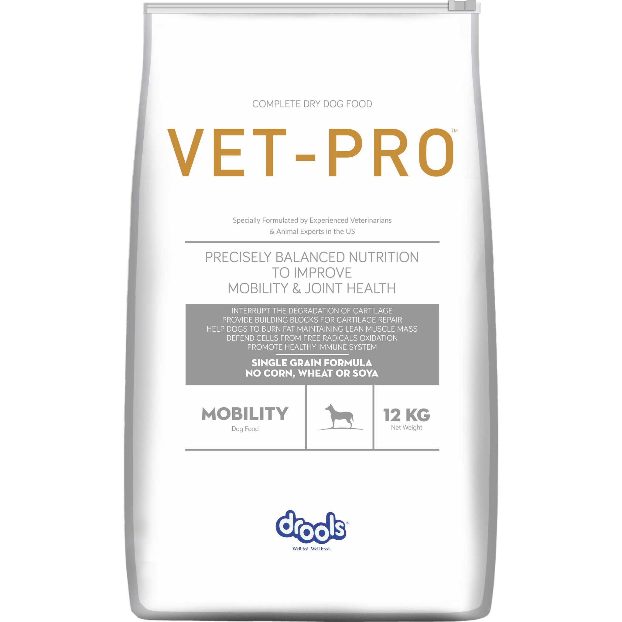 VET-PRO Mobility Dry Dog Food 12kg – front of pack