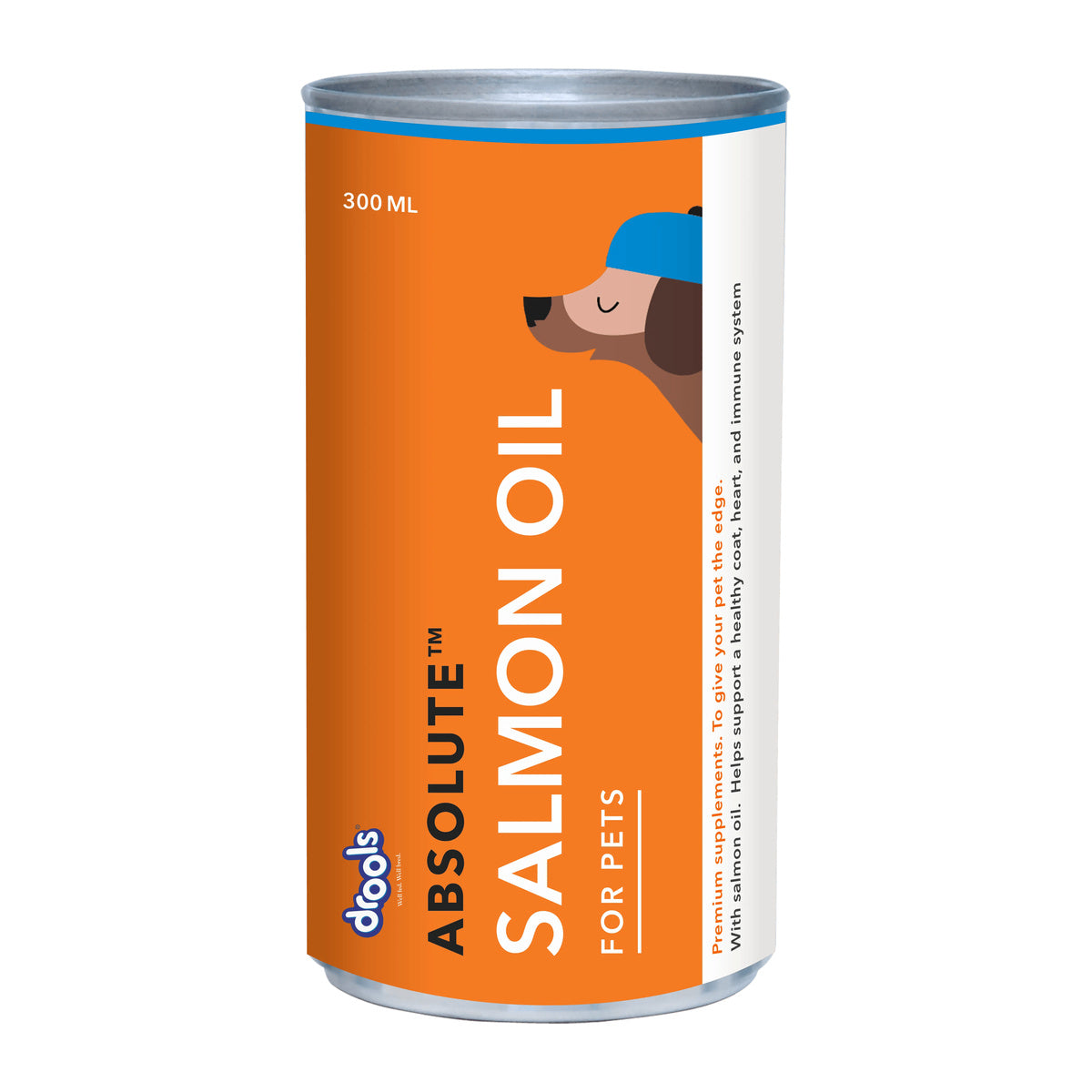 Drools Absolute Salmon Oil Syrup - 300 ml - front pack