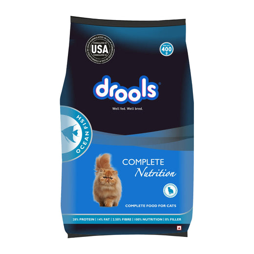 Drools Ocean Fish Adult Cat Food - 400 g - front pack