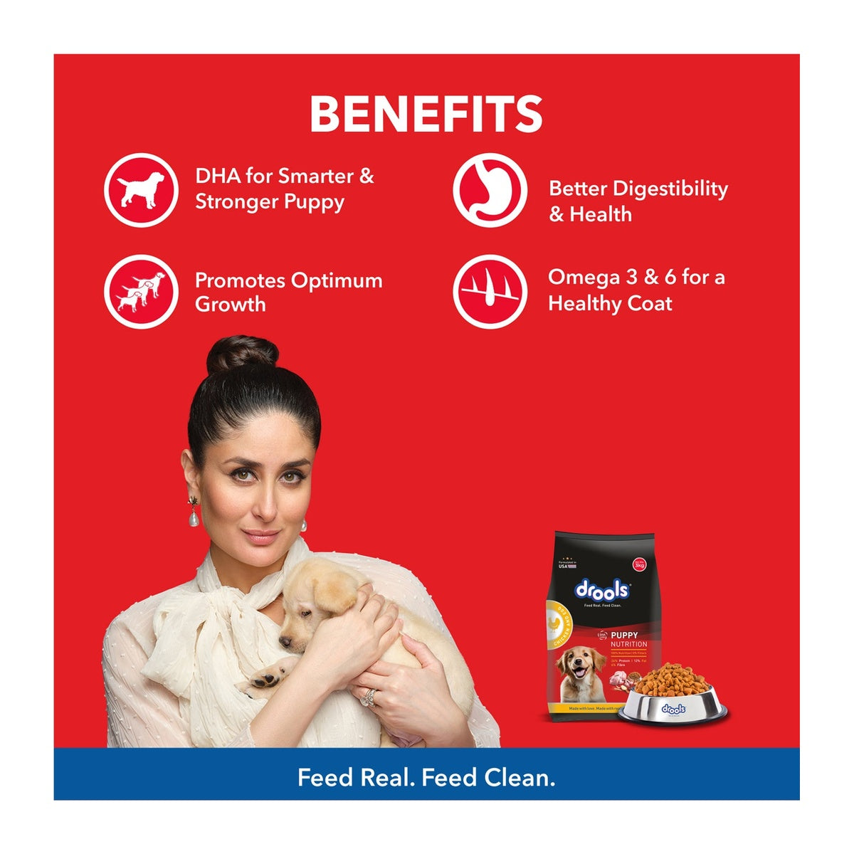 Drools Puppy Chicken and Egg Dog Food 400g - benefits