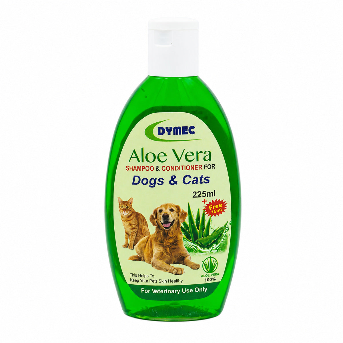 Dymec Aloe Vera Shampoo & Conditioner for Dogs & Cats 225ml pack front