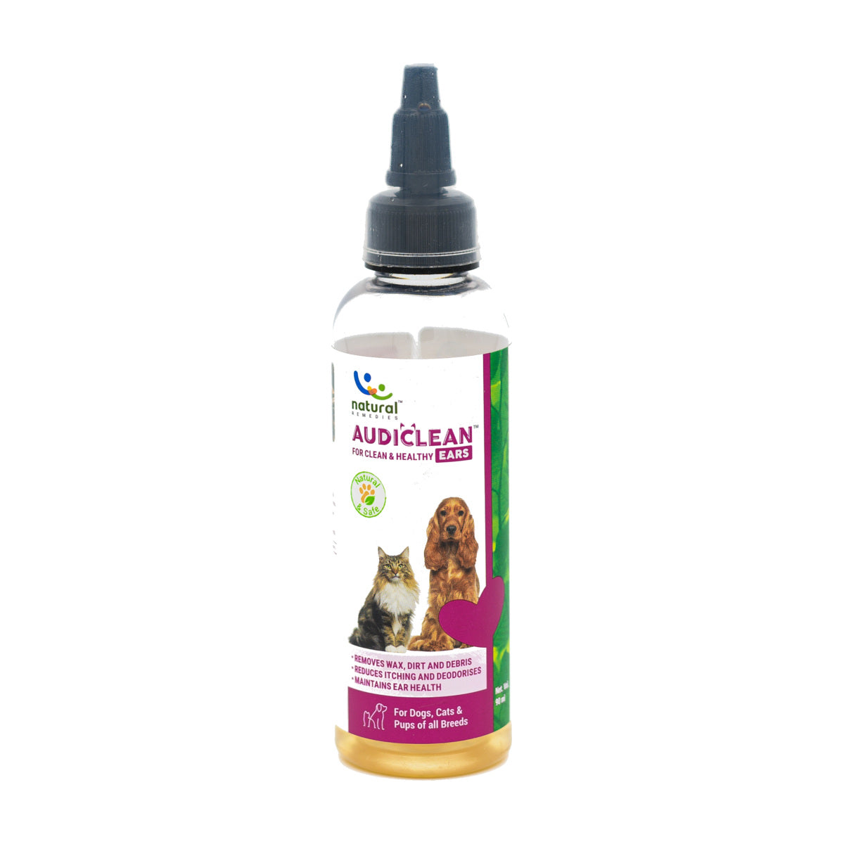 Natural Remedies Audiclean Ear Cleaning Drops 90ml pack front