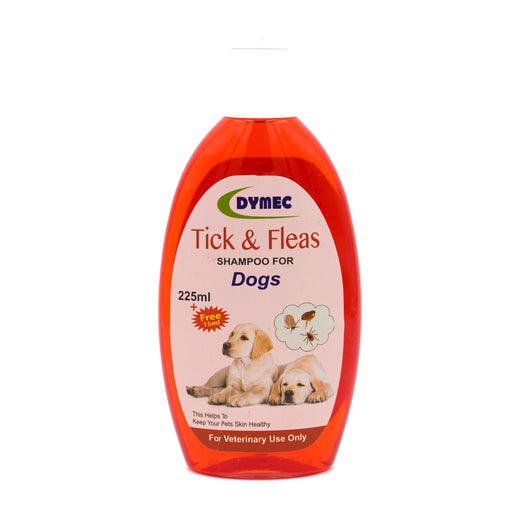 Dymec Ticks & Fleas Shampoo for Dogs 225ml pack front