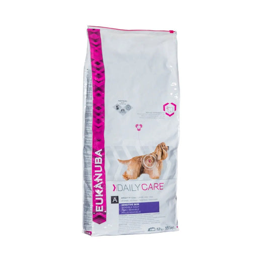 Eukanuba Daily Skin Care 12kg pack front on white background