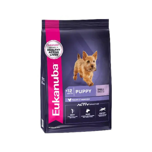 Eukanuba Puppy Small Breed 3kg pack front on white background