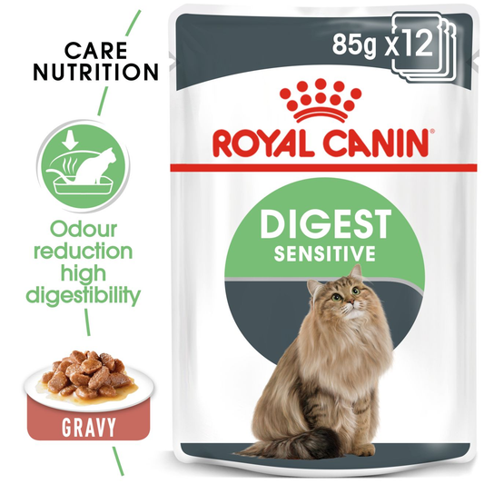 Royal Canin Digest Sensitive – Thin Slices in Gravy 12 × 85g