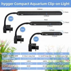 Hygger Aquarium Mini Clip On Light pack front