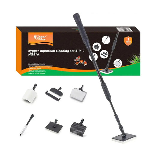 Hygger Carbon Fibre 6-in-1 Cleaning Tool Set pack front