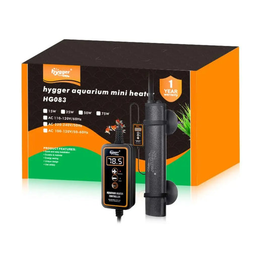 Hygger Digital Mini Aquarium Heater pack front