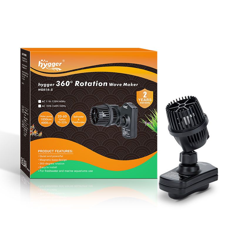 Hygger HG010 1050 and 2100 GPH flow-rate guide