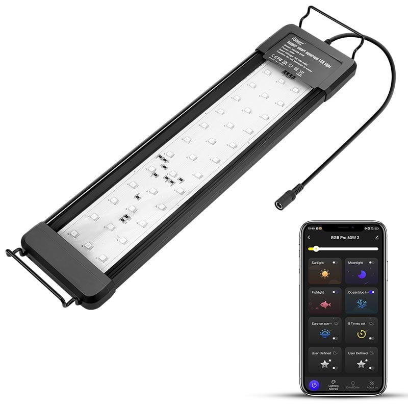 Hygger HG028 app-controlled aquarium lighting scenes