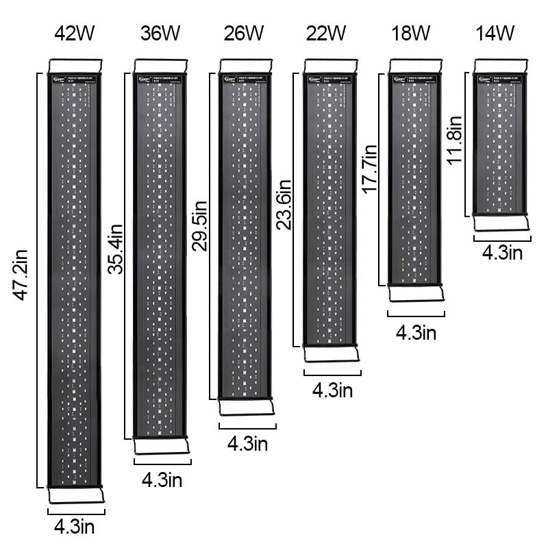 Hygger HG978 26W light for 30 to 36 inch aquariums