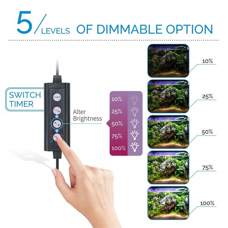 Hygger HG978 natural 24/7 lighting cycle