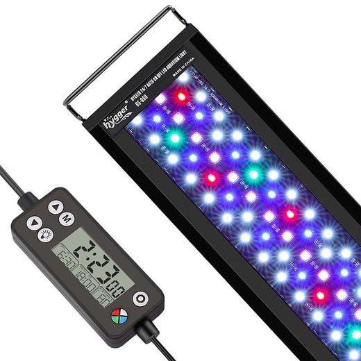 Hygger HG999 24/7 LED aquarium light over a planted fish tank