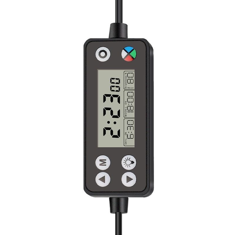 Hygger HG999 on-board LCD controller and light settings