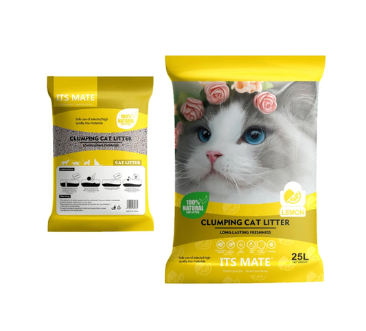 Its Mate Bentonite Cat Litter Lemon 25L pack front