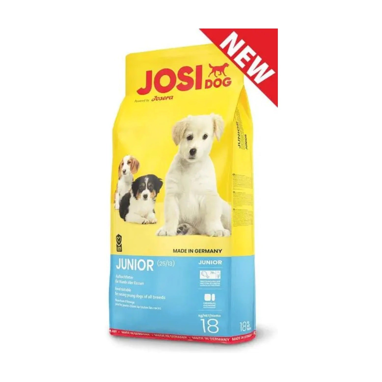 JosiDog Junior 18kg pack front