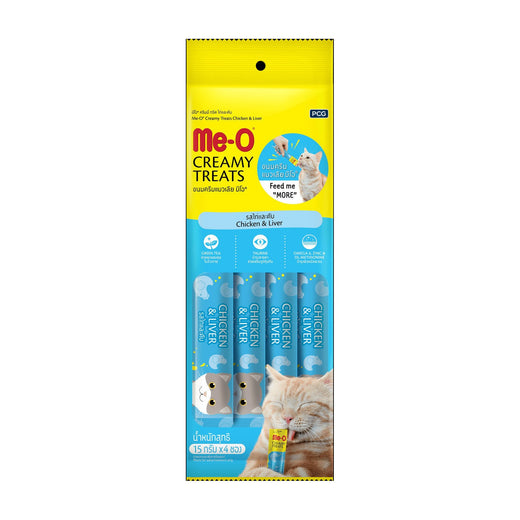 Me-O Creamy Treats - Chicken and Liver Flavour 60 g pack front