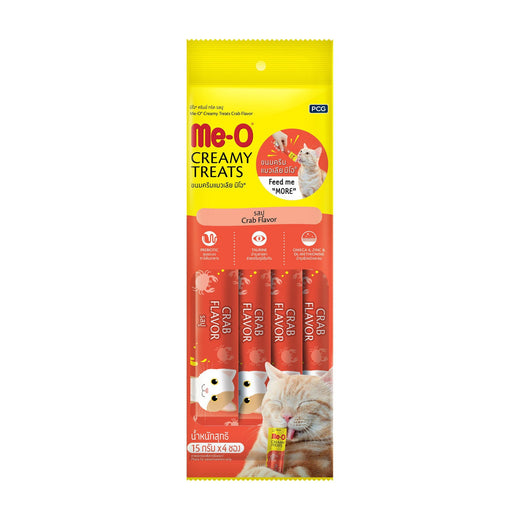 Me-O Creamy Treats - Crab Flavour 60 g pack front
