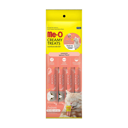 Me-O Creamy Treats - Salmon Flavour 60 g pack front