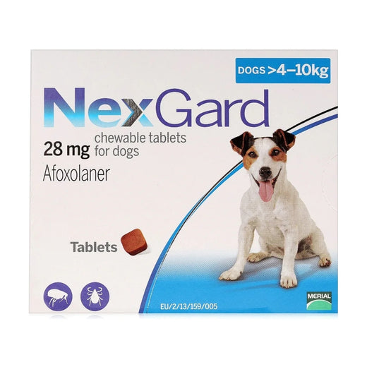 NexGard Chew for Medium Dogs 4–10 kg (1 Chew) pack front