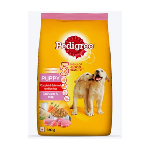 PEDIGREE Puppy Chicken and Milk Dry Food 370 g pack front