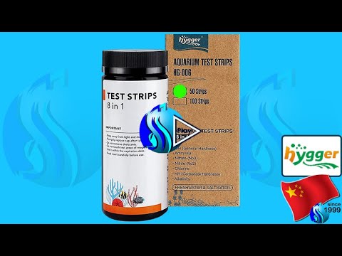 Hygger 8‑in‑1 Aquarium Water Test Strips (50 pcs)