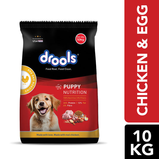 Drools Chicken and Egg Puppy Dry Dog Food – 10kg