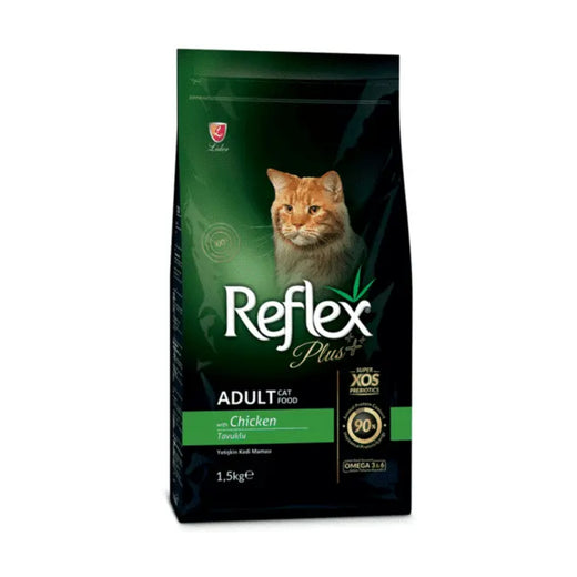 Reflex Plus Premium Adult Cat Food Chicken 1.5kg pack front