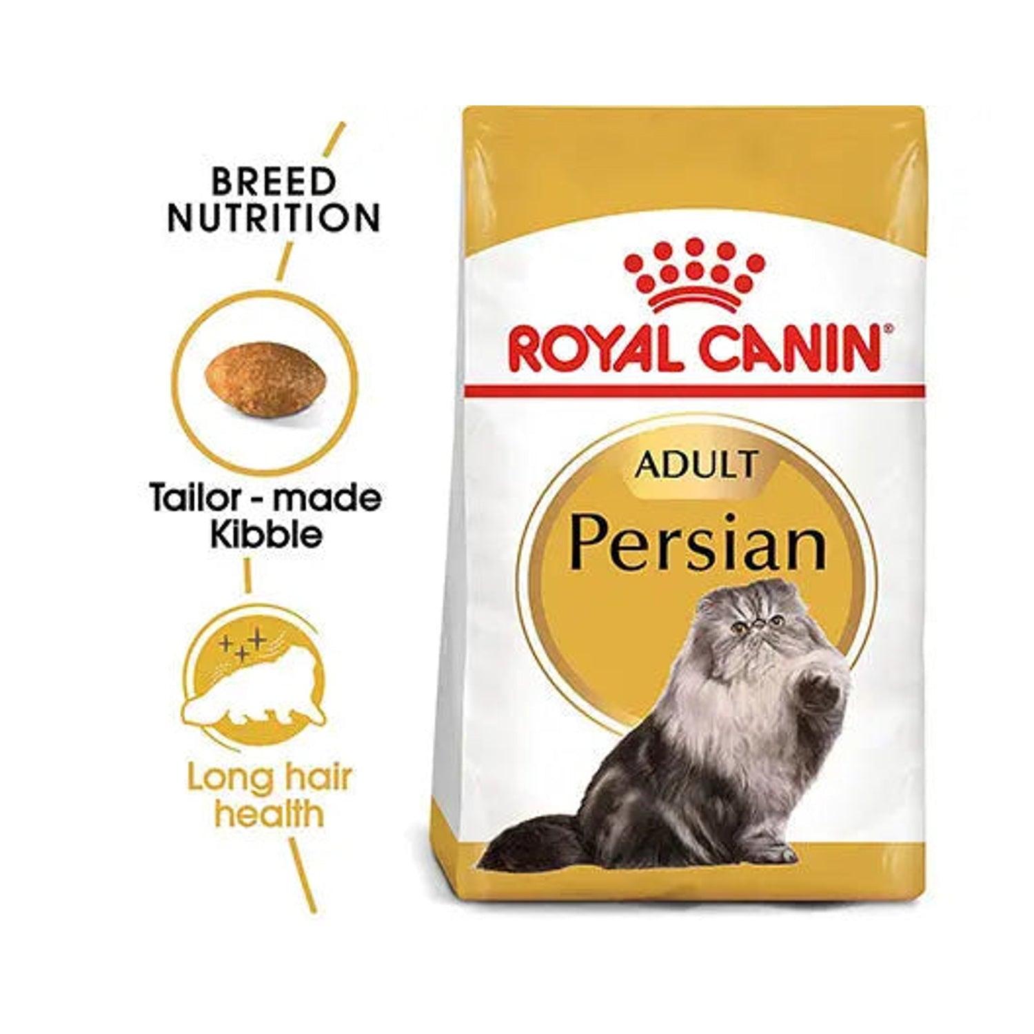 Royal Canin Persian Adult bag with tailor-made kibble and long-hair support