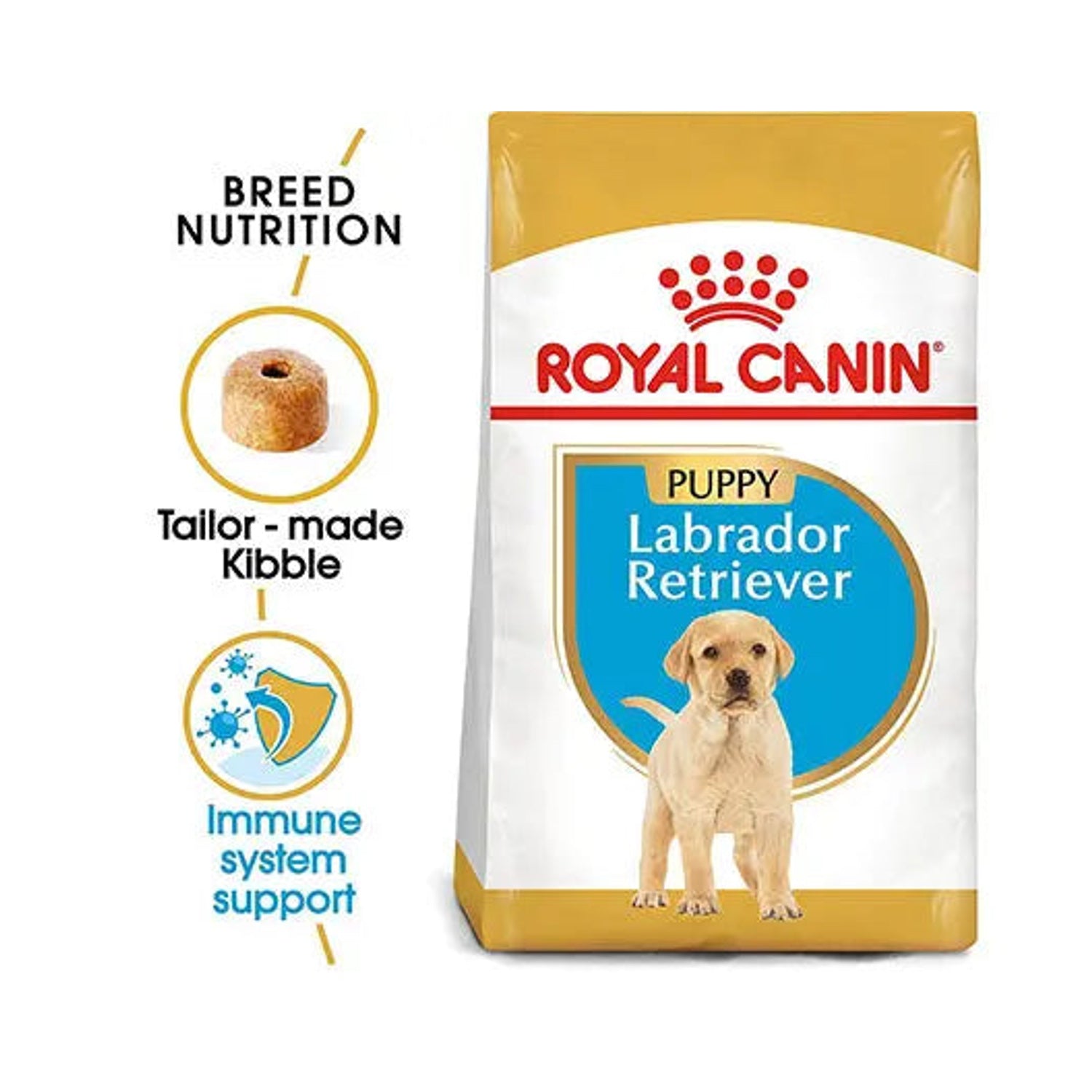 Royal Canin Labrador Puppy bag with tailor-made kibble and immune support