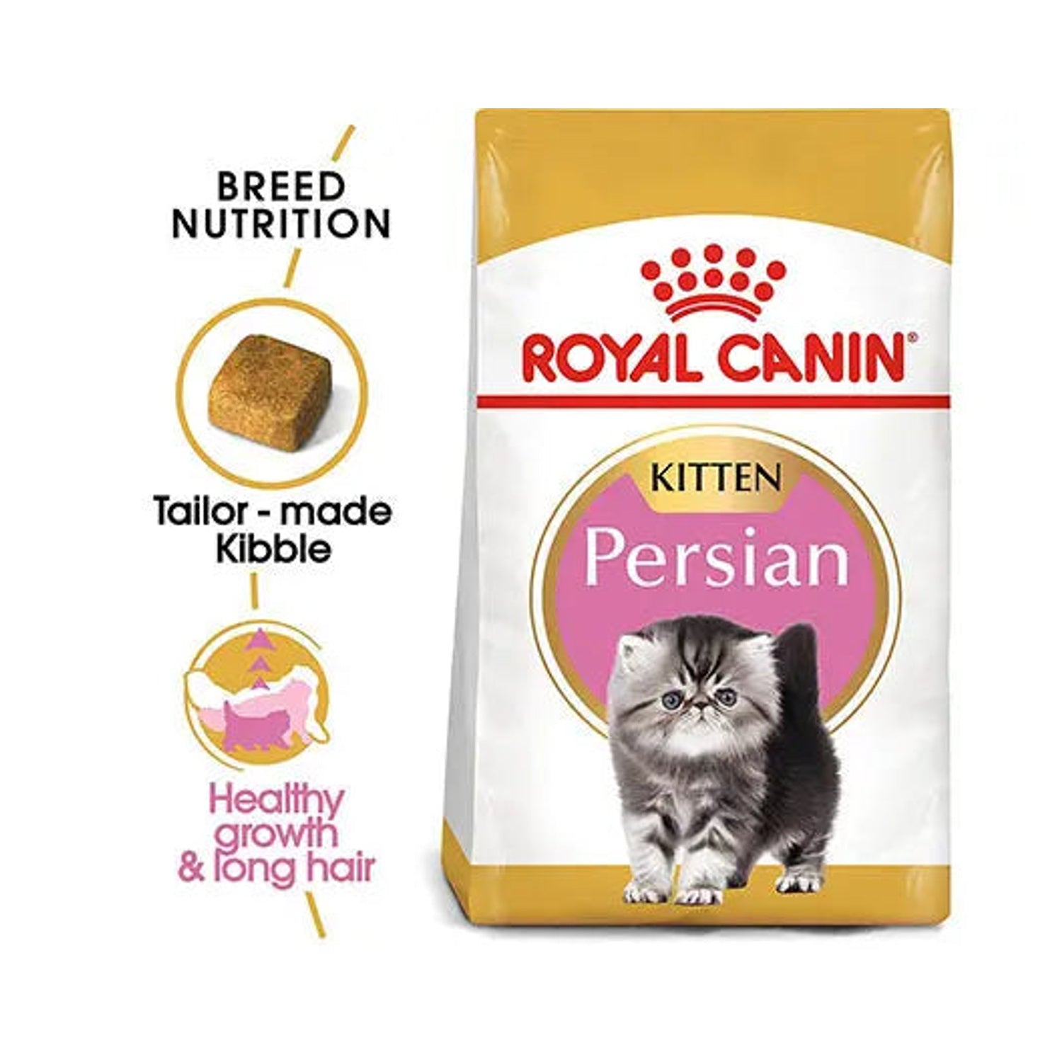 Royal Canin Persian Kitten bag with tailor-made kibble and healthy-growth support