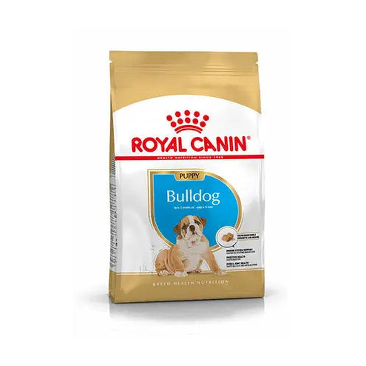 Royal Canin Dry Food 3Kg - Bulldog Puppy pack front on white background