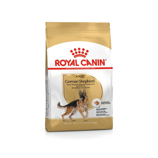 Royal Canin German Shepherd Adult 11kg pack front on white background