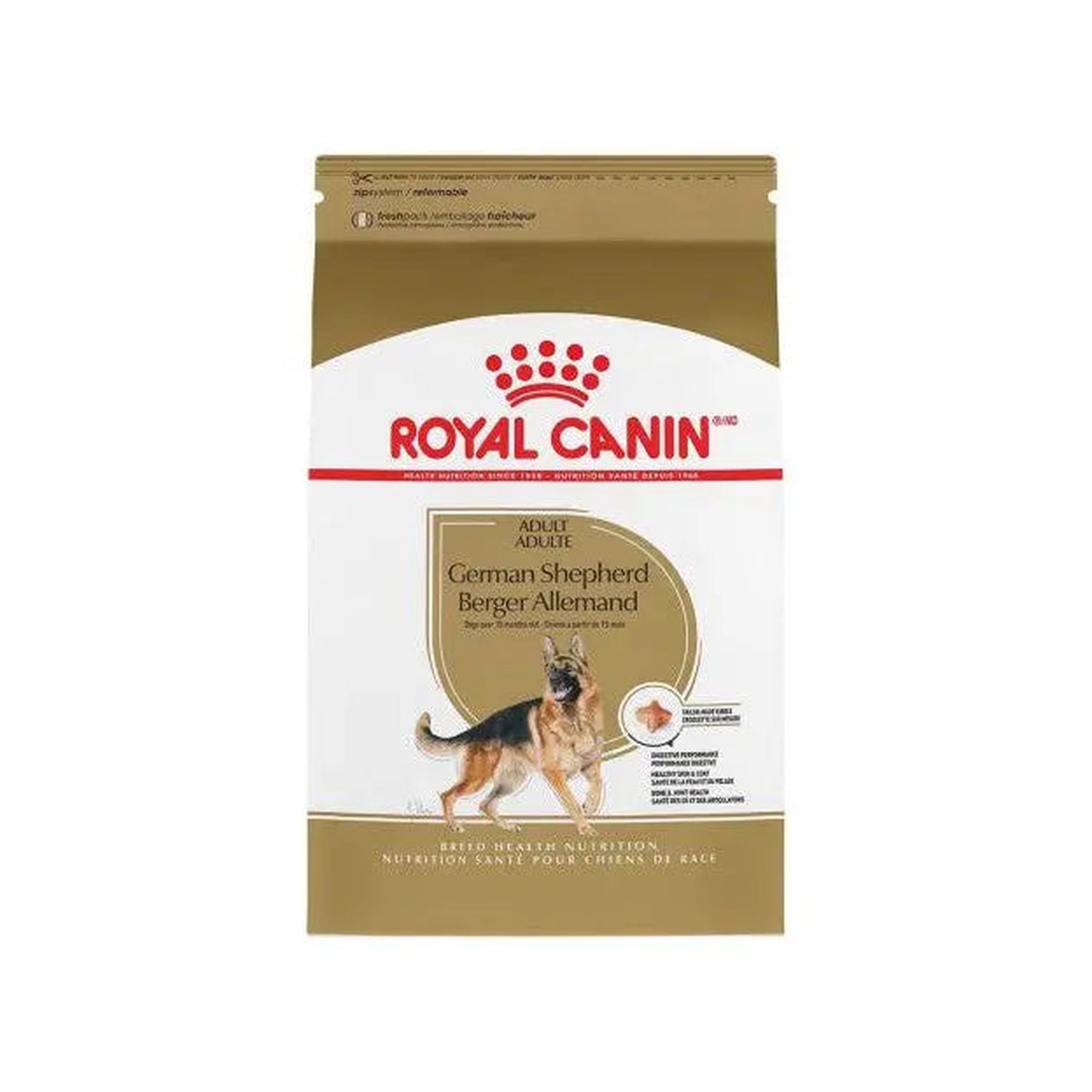 Royal Canin German Shepherd Adult 3Kg pack front on white background
