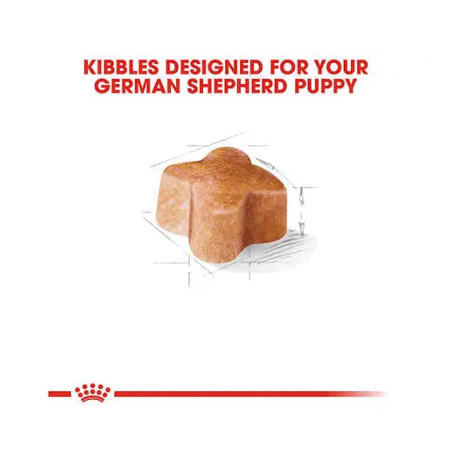 Royal Canin German Shepherd Puppy tailor-made kibble shape