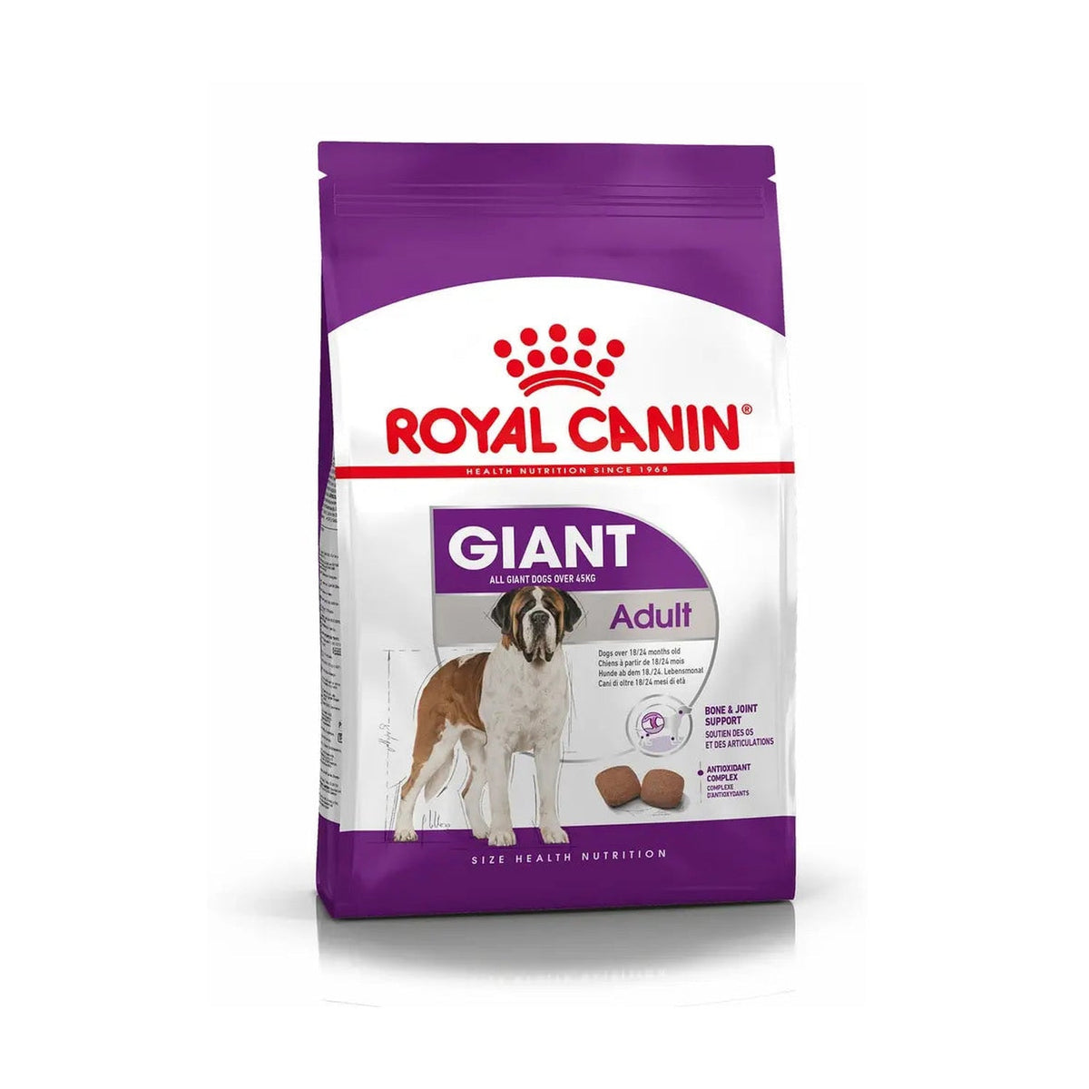 Royal Canin Giant Adult - 15kg pack front on white background