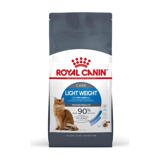 Royal Canin Light Weight Care Dry Cat Food - 400g pack front