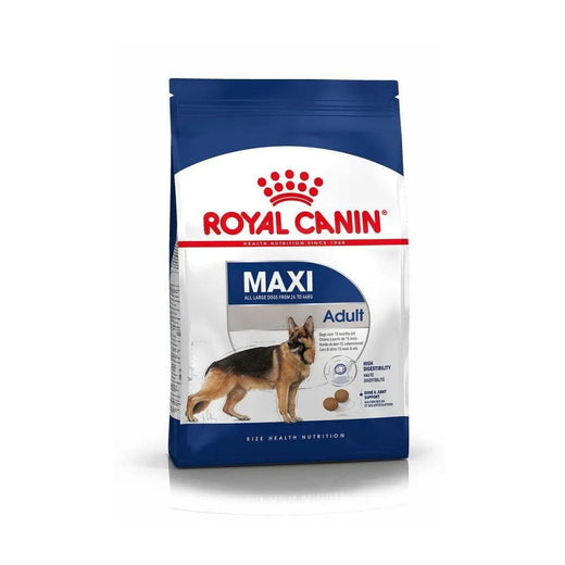 Royal Canin Maxi Adult Dog - 10kg pack front on white background