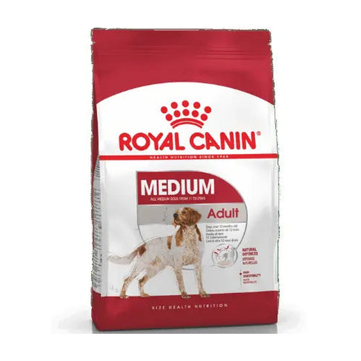 Royal Canin Medium 4Kg - Adult Dog pack front on white background