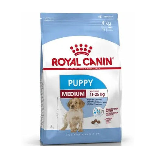 Royal Canin Medium 4Kg - Puppy pack front on white background