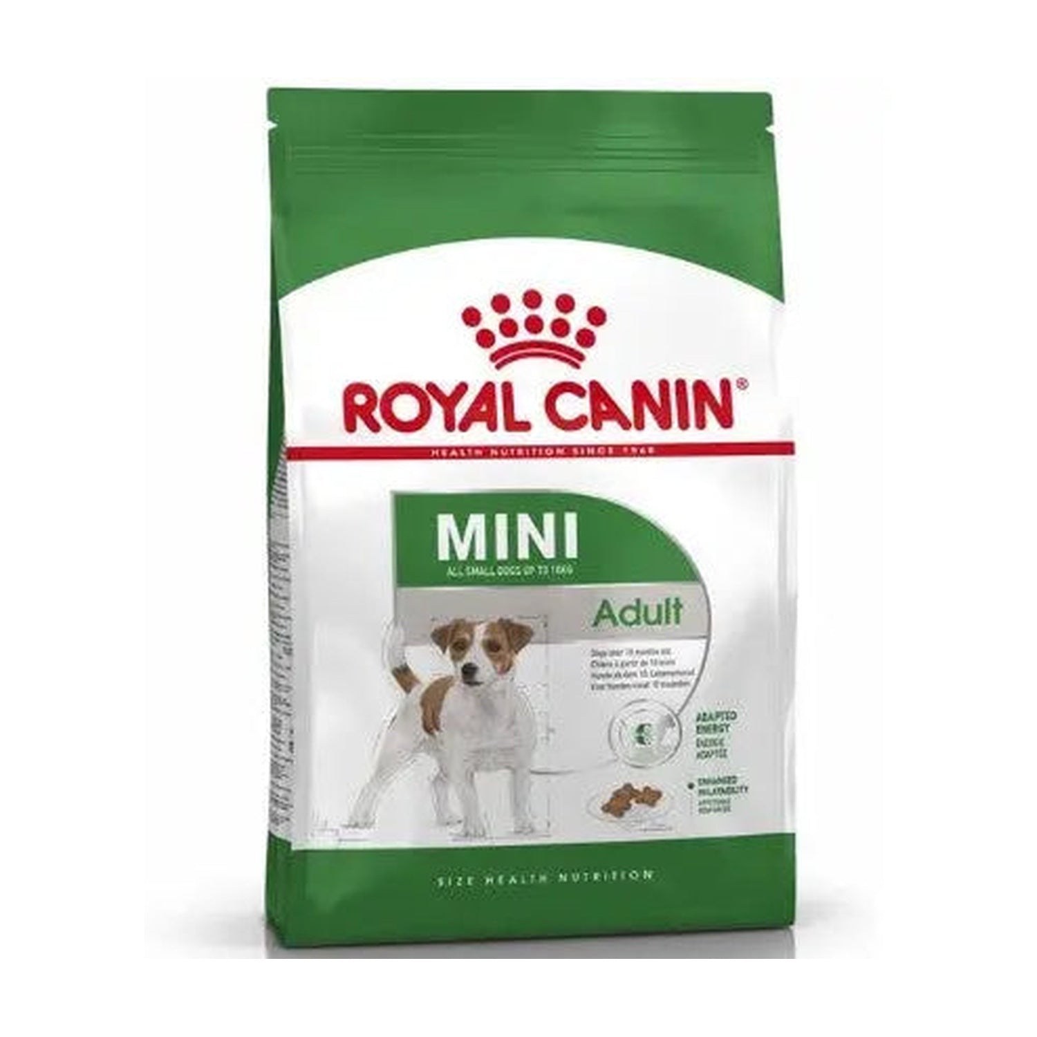 Royal Canin Mini 4kg - Adult Dog (Small Breed) pack front on white background