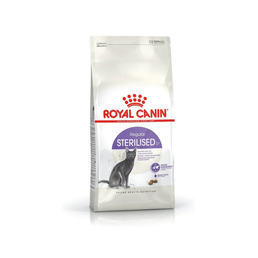 Royal Canin Regular Sterilised Adult Cat Dry Food - 2kg pack front on white background